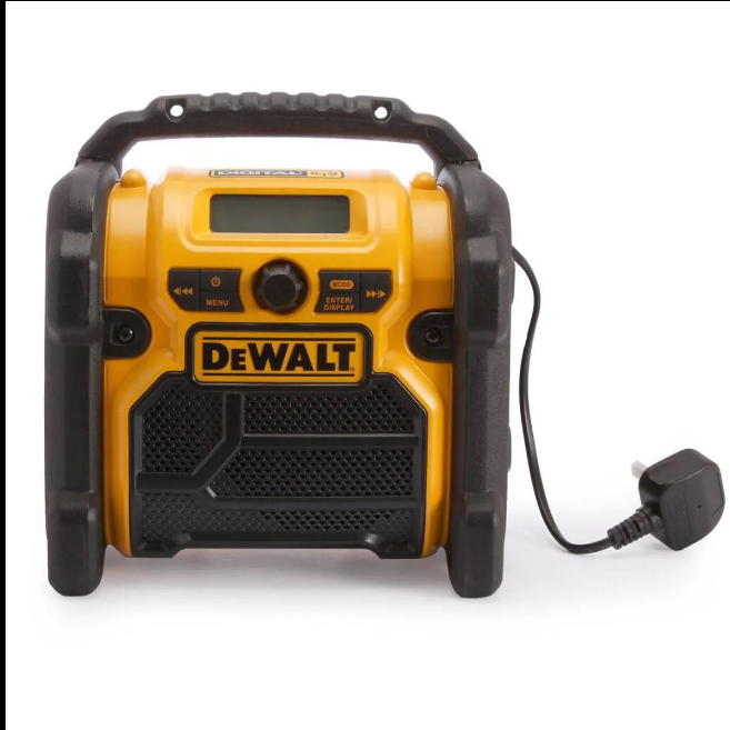 Dewalt DCR020 XR 10.8V 18V Compact DAB Digital Jobsite Radio 240V Body Only