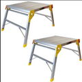 Excel 600 x 600mm Heavy Duty Multi Purpose Aluminium Platform Work Bench Folding Hop Up Pack of 2